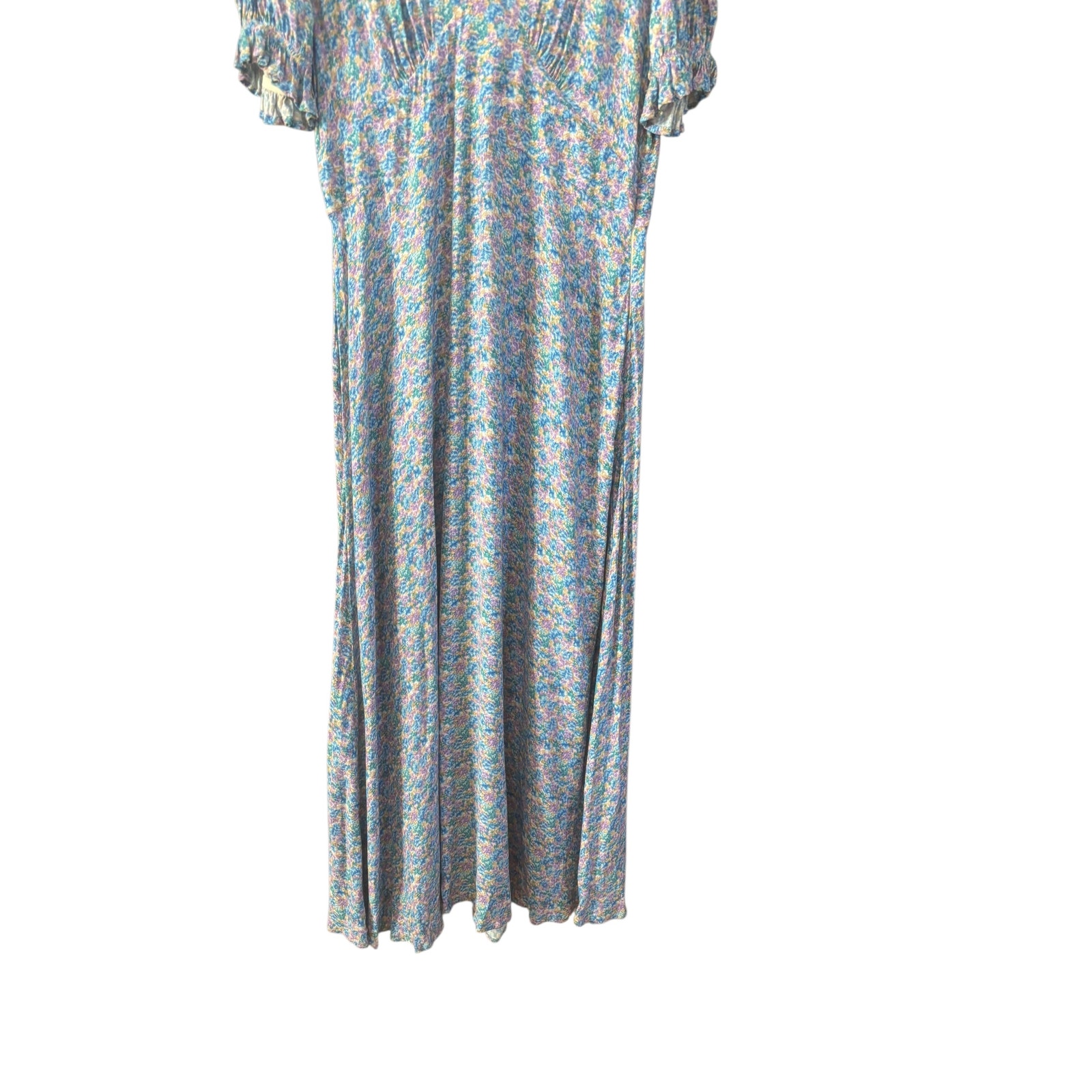 Ghost London Blue Floral Cottage Core Sundress Dress New Size Large — image 2 of 8